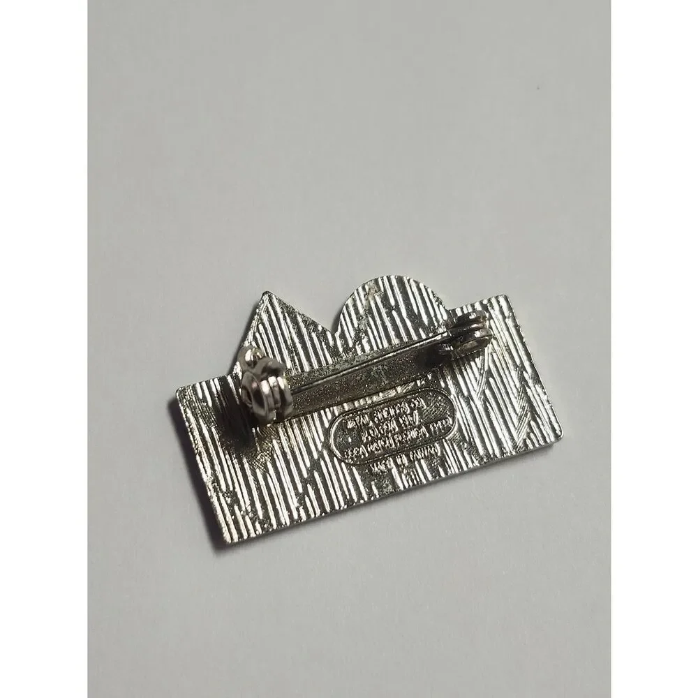 Taos Enamel Mountain Sunrise Pin - Blue and Yellow